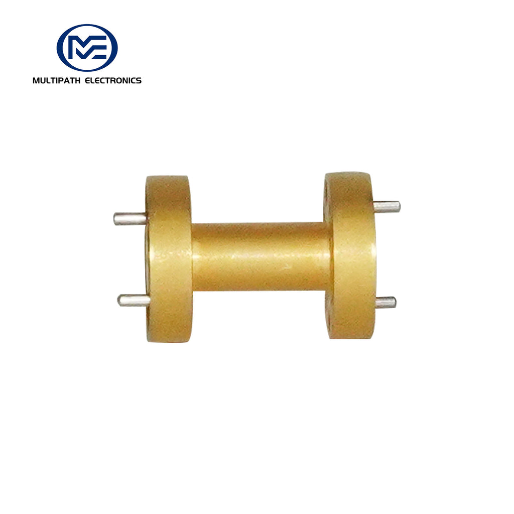WR3 Waveguide Straight Section, 217-330 GHz, UG-387/U-M, Gold plating