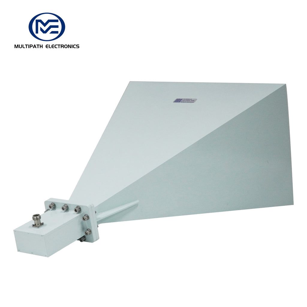 WR284 Standardgewinnhornantenne mit Hohlleiter-Koaxial-Adapter, 2,6–3,95 GHz, 10–20 dBi Nenngewinn, N-Buchse