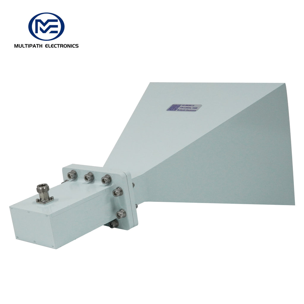 WR284 Standardgewinnhornantenne mit Hohlleiter-Koaxial-Adapter, 2,6–3,95 GHz, 10–20 dBi Nenngewinn, N-Buchse